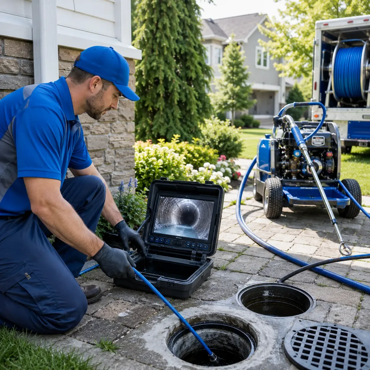 Outdoor drain cleaning professionals serving Voluntown, CT