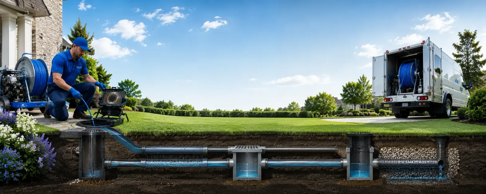 Outdoor drain cleaning information for Voluntown, CT
